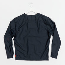 Load image into Gallery viewer, Baines 19 Dark Navy Blue Mixed Cotton Over Shirt
