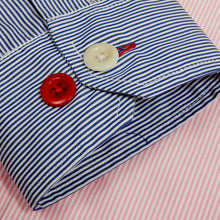 Load image into Gallery viewer, Fulton 7 Luxury 20s/20s Pink Cotton Contrast Stripe
