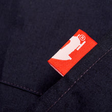 Load image into Gallery viewer, Baines 24 Navy/ Khaki Luxury Cotton Poplin Over Shirt

