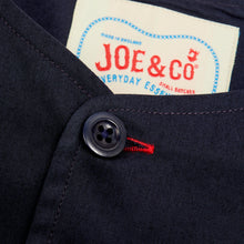 Load image into Gallery viewer, Baines 24 Navy/ Khaki Luxury Cotton Poplin Over Shirt
