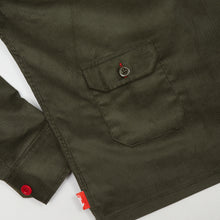 Load image into Gallery viewer, Paxton Dark 40 Dark Green Needle Corduroy Over Shirt
