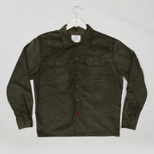 Load image into Gallery viewer, Paxton Dark 40 Dark Green Needle Corduroy Over Shirt
