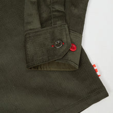 Load image into Gallery viewer, Paxton Dark 40 Dark Green Needle Corduroy Over Shirt
