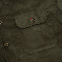 Load image into Gallery viewer, Paxton Dark 40 Dark Green Needle Corduroy Over Shirt
