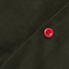 Load image into Gallery viewer, Paxton Dark 40 Dark Green Needle Corduroy Over Shirt
