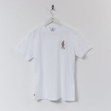 Load image into Gallery viewer, Indigo Joe DTF Printed Cream Supima Fine Cotton T Shirt
