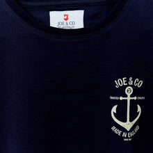 Load image into Gallery viewer, Anchor 2 DTF Printed Navy Suvin Super Cotton T Shirt

