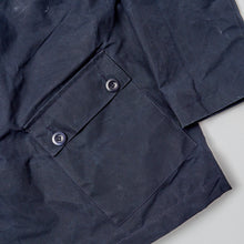 Load image into Gallery viewer, ASYEMMETRIC 2 DARK NAVY DRY WAX COAT
