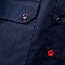 Load image into Gallery viewer, Arkwright 30 Dark Navy Water Repellent Honeycomb Ripstop Over Shirt
