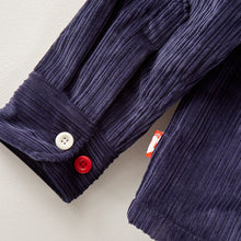 Load image into Gallery viewer, Chadwick 7 Irregular Navy Cord Over Shirt
