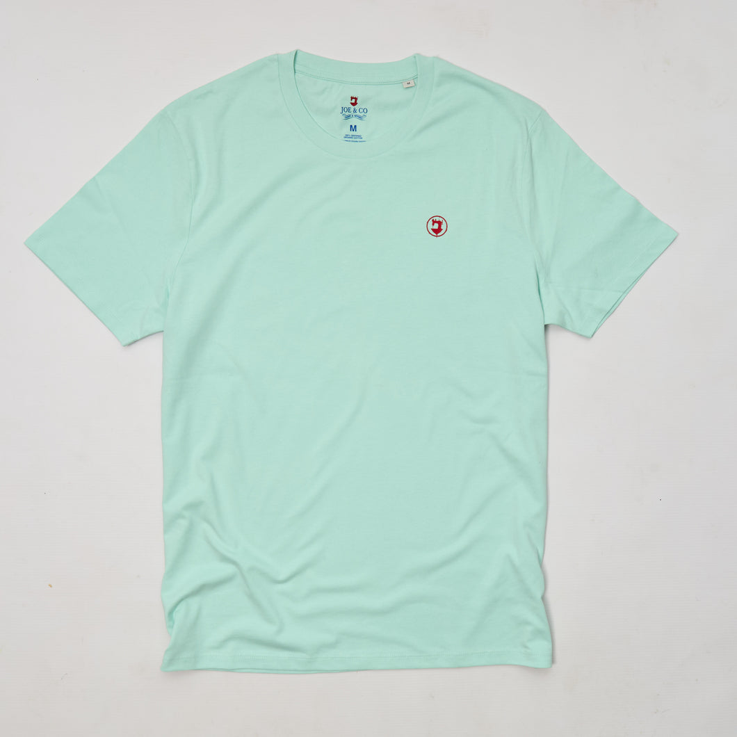 Dripping Logo DTF print Organic Mint GreenT Shirt