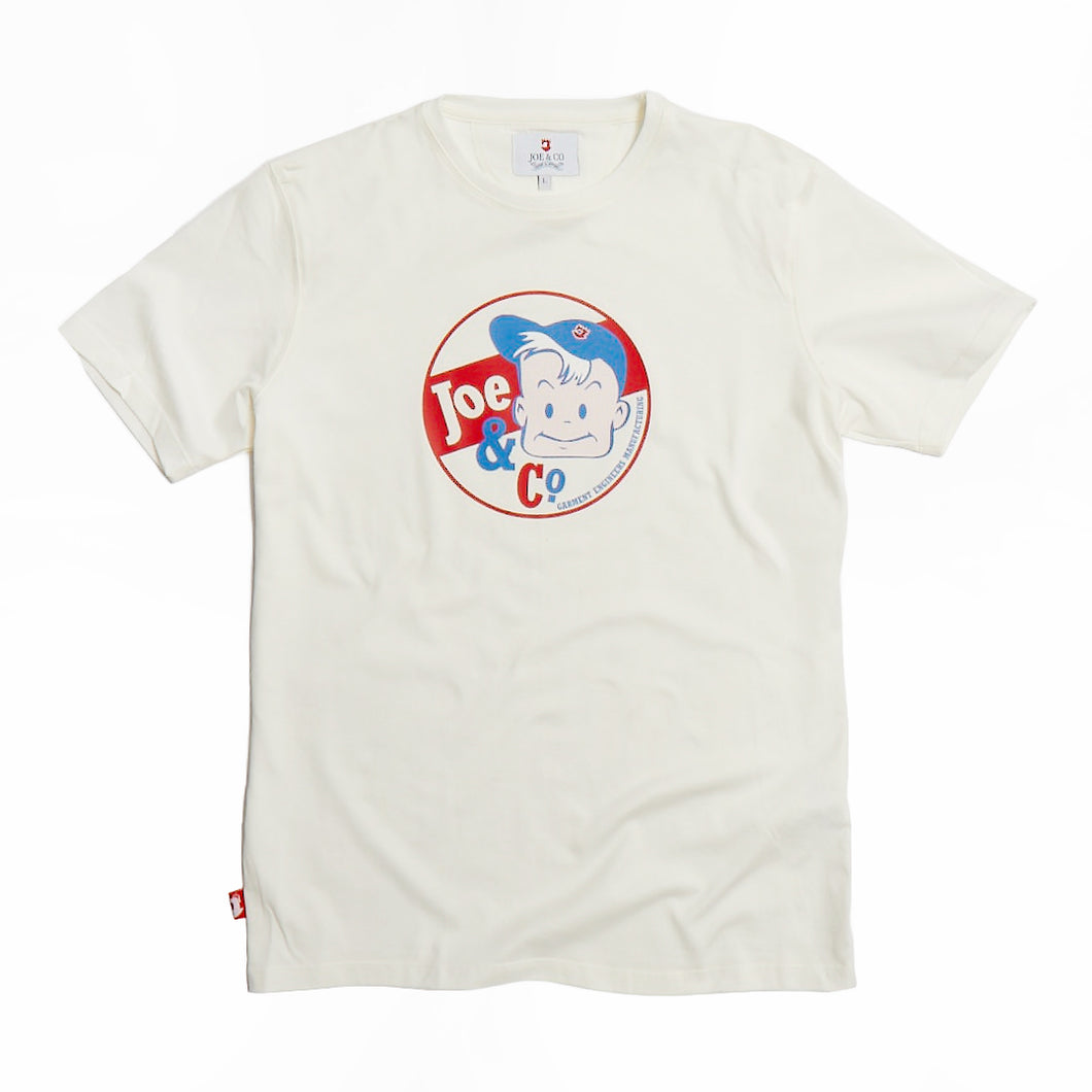 Joe Kid DTF Printed Cream Supima Fine Cotton T Shirt