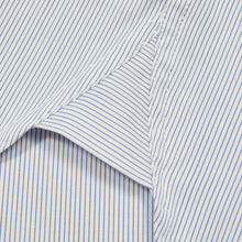 Load image into Gallery viewer, Fulton 8 Luxury 20s/20s Blue Fine Stripe Cotton Shirt
