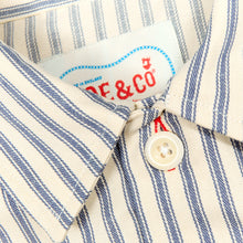 Load image into Gallery viewer, Paxton 54  Cotton Ticking Stripe Over Shirt
