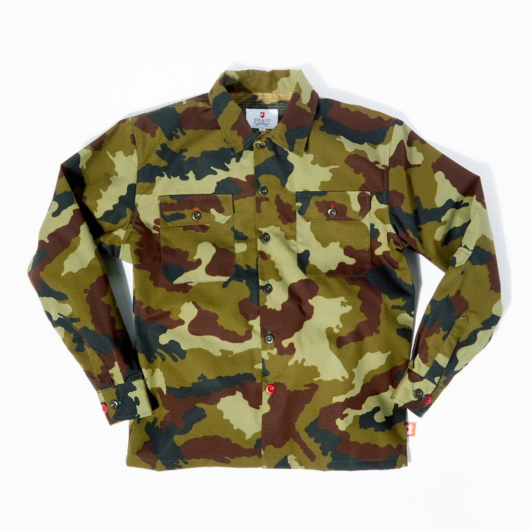 Paxton 26 Water Repellent Ripstop Woodland Camo Over Shirt
