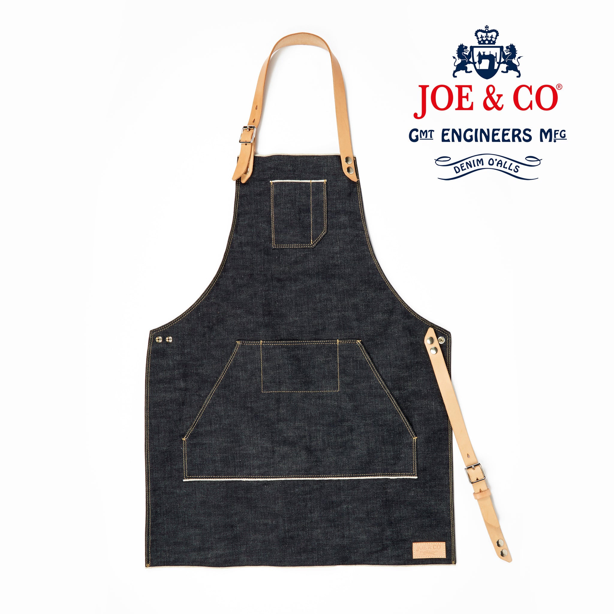 Jack 01 Japanese Selvedge Denim & Leather Apron – Joe & Co Denim
