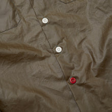 Load image into Gallery viewer, Paxton 29 Water Repellent Wax Coated Dark Olive Cotton Over Shirt
