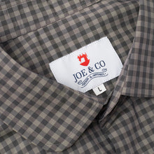 Load image into Gallery viewer, Talbot 08 Sage &amp; Olive Gingham Check Luxury Cotton Penny Round Work Shirt
