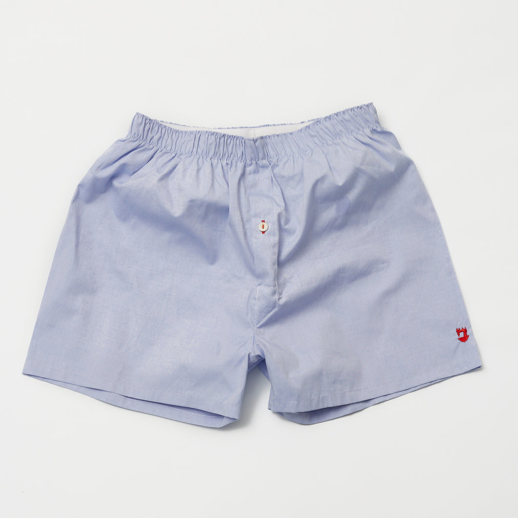 Tower 03 Sky Blue Luxury Pin Point Cotton Boxer