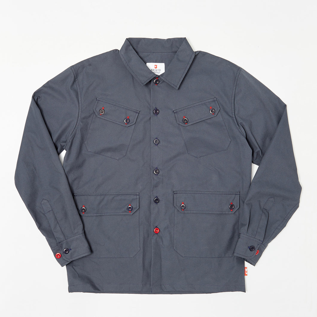 Arkwright 15 Navy Cotton Twill Over Shirt