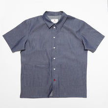 Load image into Gallery viewer, Camp 05 Bowling Short Sleeve 6oz Cotton Chambray Bowling Shirt
