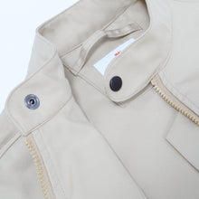 Load image into Gallery viewer, Crossley 3 Nanosphere®️Coated Cotton Twill Putty Biker Jacket
