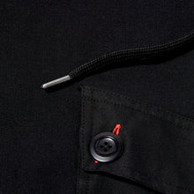 Load image into Gallery viewer, Holt 02 Dark Black Knitted Loopback Hooded Sweatshirt
