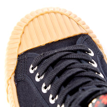 Load image into Gallery viewer, Joe &amp; Co X Gola 01 Black Canvas &amp; Vulcanised Gum Rubber Hi Top
