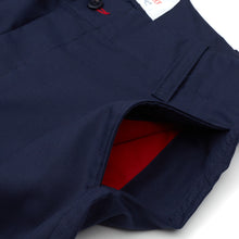 Load image into Gallery viewer, Badar 1 Dark Navy Cotton Twill Utility Trouser
