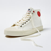 Load image into Gallery viewer, Joe &amp; Co X Gola 02 Off White Canvas &amp; Vulcanised Rubber Hi Top
