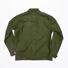 Load image into Gallery viewer, Tatton 01 Dark Olive Water Repellent Ripstop Over Shirt
