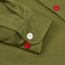 Load image into Gallery viewer, Paxton 17 Olive cotton twill over shirt
