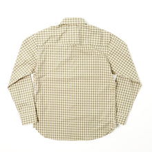 Load image into Gallery viewer, Albert 1 Sage Green &amp; Putty Gingham Ghost Check Penny Round Shirt
