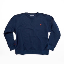 Load image into Gallery viewer, Lloyd 02 Dark Navy Yarn Dyed Loopback Sweatshirt
