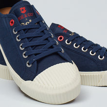 Load image into Gallery viewer, Joe &amp; Co X Gola 03 Navy Canvas &amp; Vulcanised Rubber Tennis Shoe
