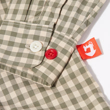 Load image into Gallery viewer, Victor 6 Sage and Putty Gingham Ghost Check Button Down Shirt
