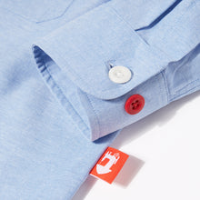 Load image into Gallery viewer, Talbot 06 Sky Blue Chambray Cotton Penny Round Work Shirt
