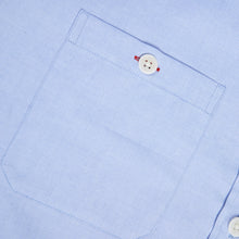 Load image into Gallery viewer, Talbot 05 sky blue oxford cotton penny round work shirt

