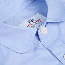 Load image into Gallery viewer, Talbot 05 sky blue oxford cotton penny round work shirt
