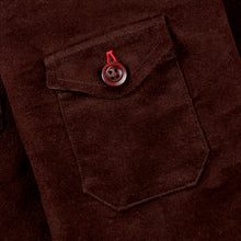 Load image into Gallery viewer, Chadwick 03 Chocolate Brown Moleskin Over shirt
