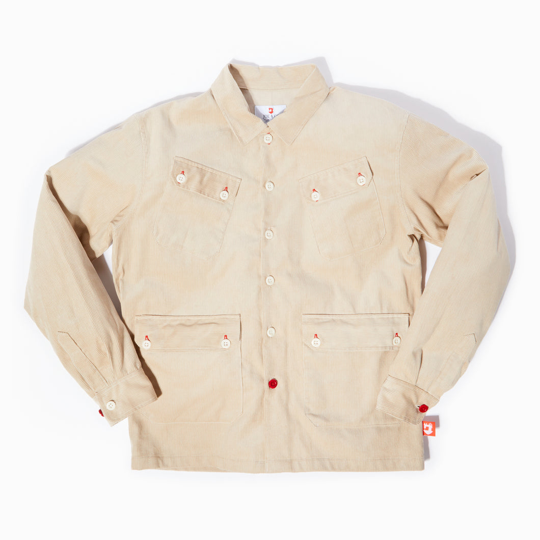 Arkwright 12 Putty Corduroy Over Shirt